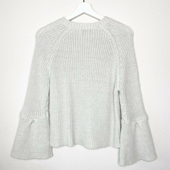 John + Jenn Metallic Sparkle Bell Cuff Sweater - Picture 4 of 6